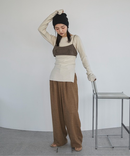 おトク情報がいっぱい！ feepur メランジブラトップビスチェ レディース : ZOZOTOWN トップス