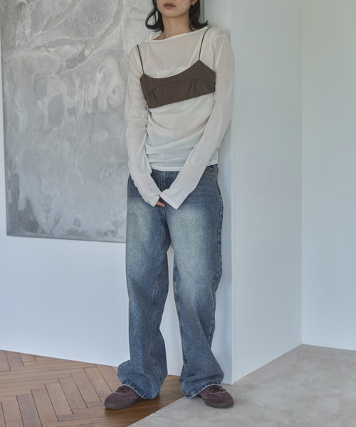 feepur（フェピュール） メランジブラトップビスチェ レディース