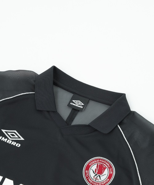 tシャツ (UMBRO×ROSE BUD)SEE-THROUGH SLEEVE GAME SHIRT レディース umbro tシャツ (UMBRO×ROSE BUD)SEE-THROUGH SLEEVE GAME SHIRT