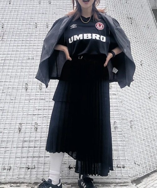 tシャツ (UMBRO×ROSE BUD)SEE-THROUGH SLEEVE GAME SHIRT レディース umbro tシャツ (UMBRO×ROSE BUD)SEE-THROUGH SLEEVE GAME SHIRT