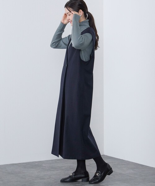 ン 大人気 新品 ノ BEAMS HEART 「BEAMS HEART」 サロペットスカート FREE ベージュ サロペット・オーバーオール・オールインワン