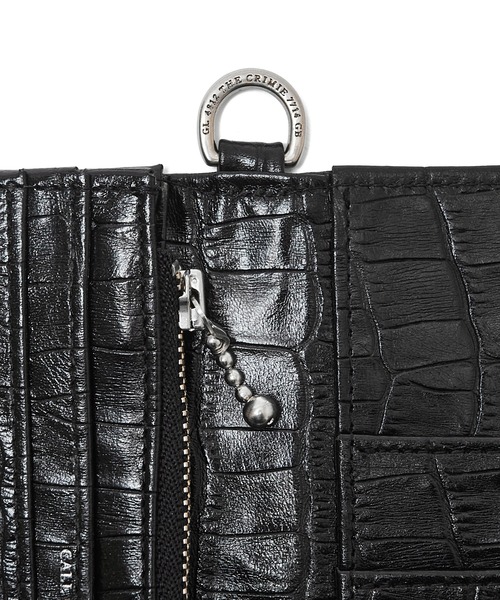 クライミー 財布 LEATHER ZIP WALLET CRIMIE（クライミー）の「LOGO PLAQUE LEATHER ZIP WALLET