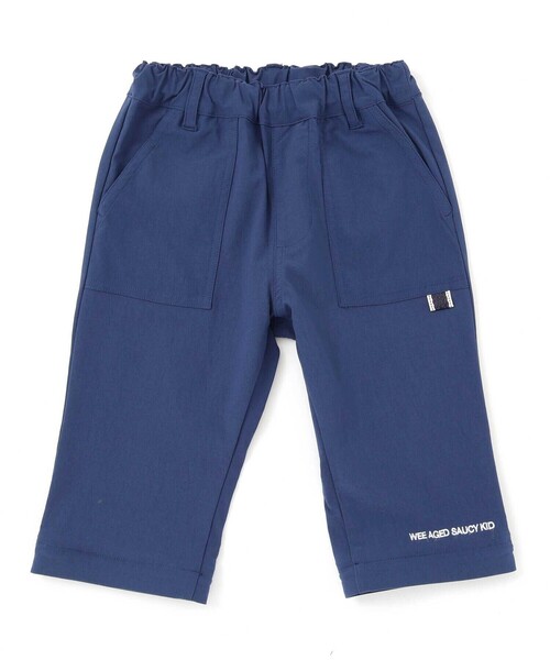 やややや CUPRO BLURRY FLOWER PRINT RIGHT-SIDE GATEHRED PANTS(XS Grey