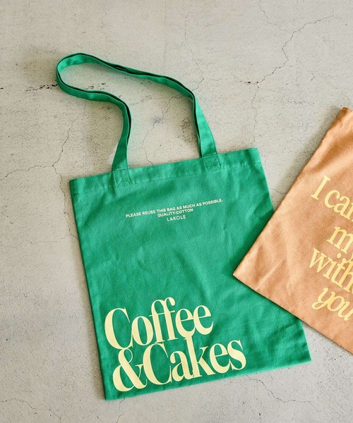 LAKOLE（ラコレ） トートバッグ カラーアソートロゴトートバッグ