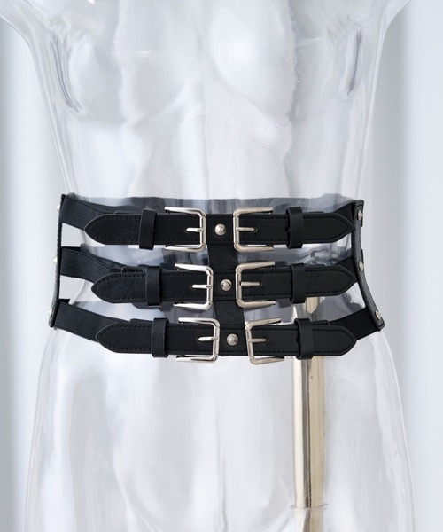 Ellno Loset（エルノロゼット） ベルト バックルコルセット メンズ