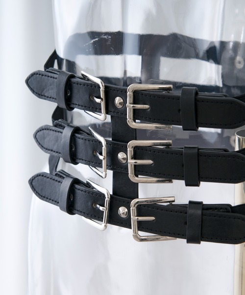 Ellno Loset（エルノロゼット） ベルト バックルコルセット メンズ