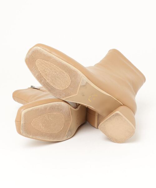 「AmiAmi」 「lelien plus」ショートブーツ M ベージュ レディース_画像3