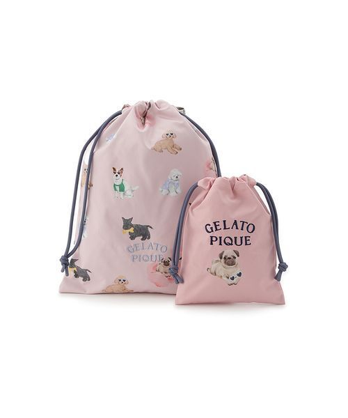 gelato piqué ❤️新品　ドッグ柄上下セット 新品未使用 ジェラートピケ DOG柄 上下セット チワワ ショート