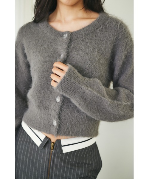 「MIEL CRISHUNANT」 ニットカーディガン FREE ブラック レディース_画像8