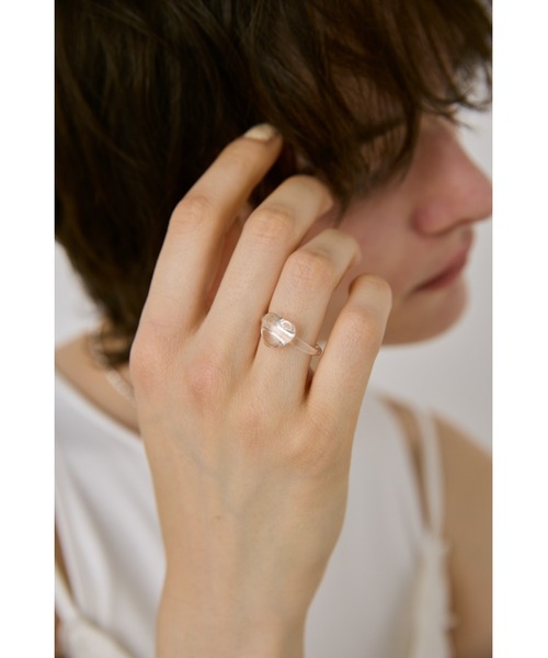 un/neu 指輪 リング ミニハートアクリルリング レディース