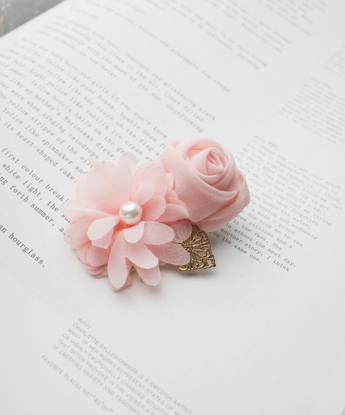 ヘアクリップ 「レースフラワー デザインバレッタ」 : ZOZOTOWN Yahoo