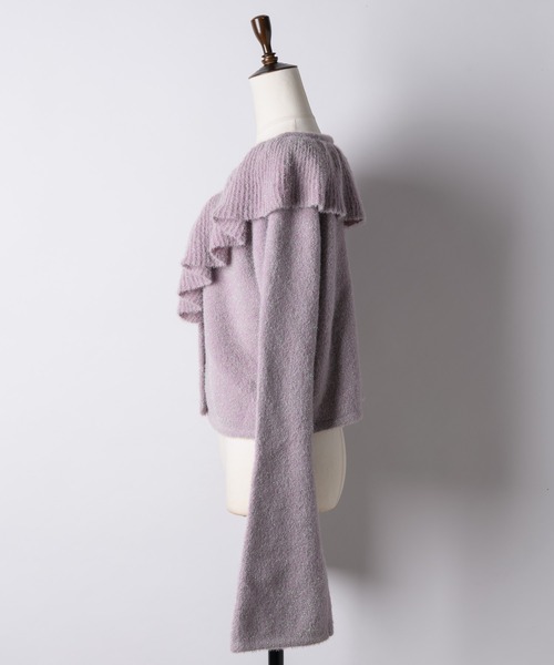 「J1U by LA BELLE ETUDE」 ニットカーディガン FREE ピンク レディース_画像2