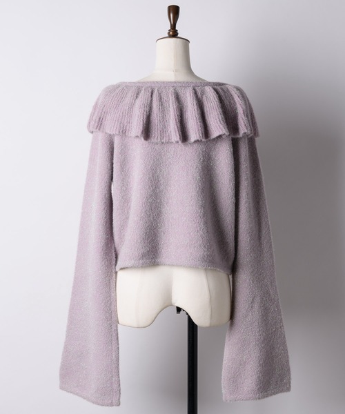 「J1U by LA BELLE ETUDE」 ニットカーディガン FREE ピンク レディース_画像3