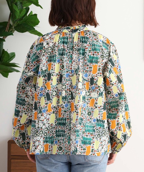 kilki ブラウス シャツ ボタニカル柄2wayブラウス レディース