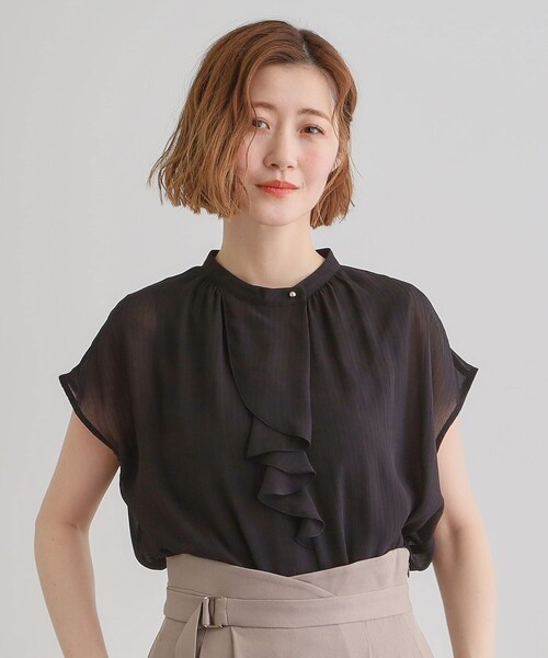 フリルブラウス タイプライターダブルフリルブラウス|allureville OFFICIAL SITE