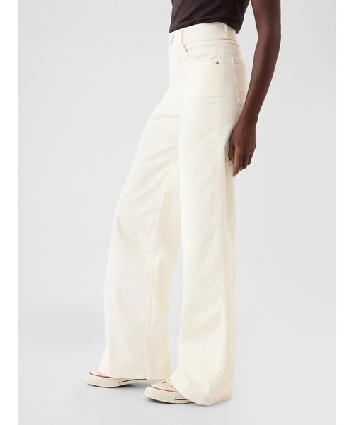 GAP（ギャップ） コーデュロイパンツ 24 アイボリー レディース