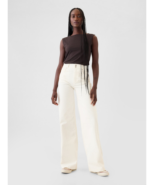 GAP（ギャップ） コーデュロイパンツ 24 アイボリー レディース