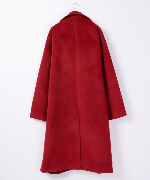 「Questioning」 チェスターコート M レッド メンズ_画像3