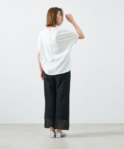 tシャツ 「La Hutte×MICA＆DEAL」”UFARNIENTE”ロゴプリントT-shirt レディース