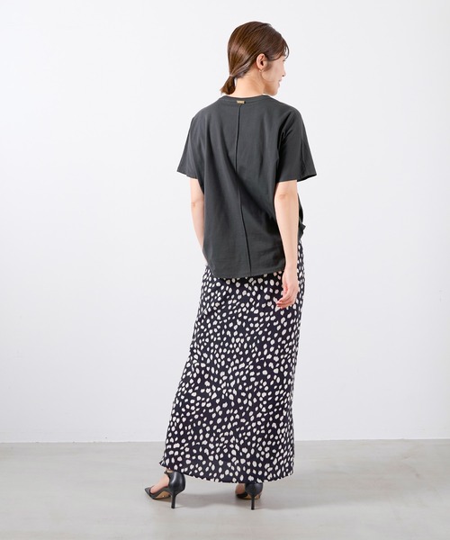 tシャツ 「La Hutte×MICA＆DEAL」”UFARNIENTE”ロゴプリントT-shirt レディース