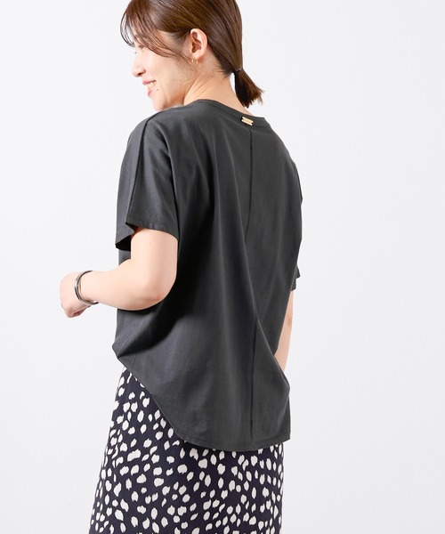 tシャツ 「La Hutte×MICA＆DEAL」”UFARNIENTE”ロゴプリントT-shirt レディース