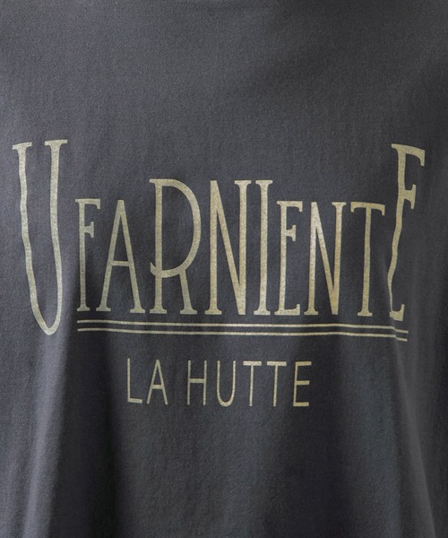 tシャツ 「La Hutte×MICA＆DEAL」”UFARNIENTE”ロゴプリントT-shirt レディース