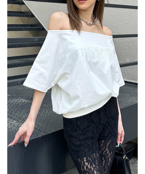 tシャツ FIERTE オフショルトップス レディース