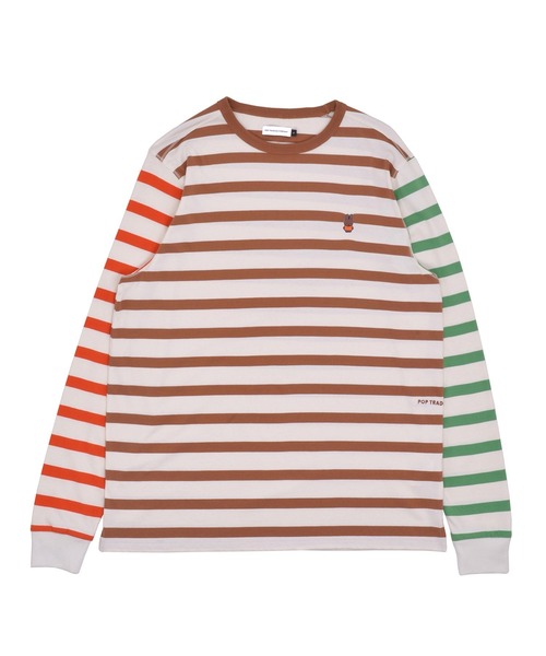 Pop trading company miffyコラボ ロンT Pop Trading Company x Miffy Embroidered Striped Long Sleeve