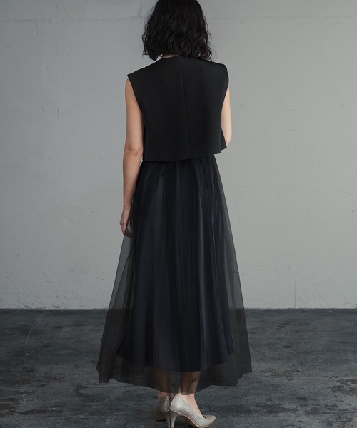 GIRL DRESS FOR NOW ドレス ショートジレ セット チュールドレス
