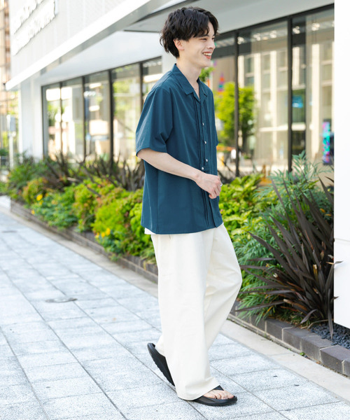 MISSONI オープンカラーショートスリーブシャツ MISSONI オープンカラーショートスリーブシャツ