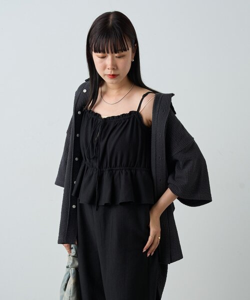 WHIMSIC ブラウス シャツ 「UNISEX/SETUP対応」ストレッチシア