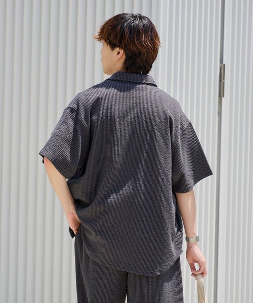 WHIMSIC ブラウス シャツ 「UNISEX/SETUP対応」ストレッチシア