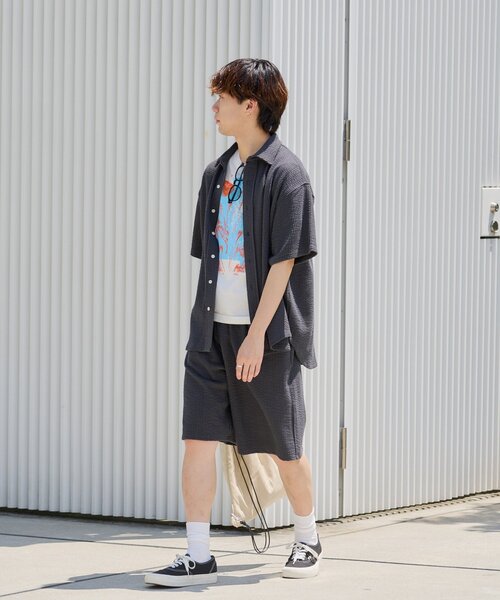 【未使用級】Pajama SUITS　シアサッカー　洗濯可　ストレッチ　M〜L セール】 ストレッチシアサッカージャケット＜ストライプ