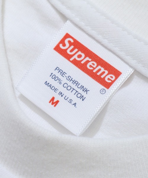 Supreme ホワイト 長袖Tシャツ M Supreme(シュプリーム) スモールボックスロゴ長袖Tシャツ