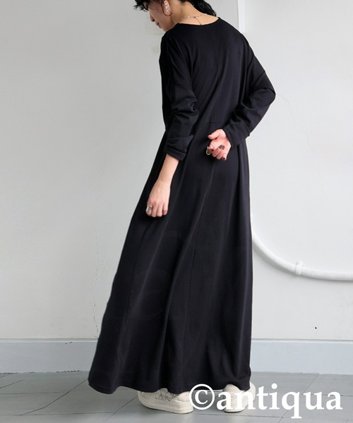 antiqua 「antiqua」 「patterntorso」長袖ワンピース ONESIZE