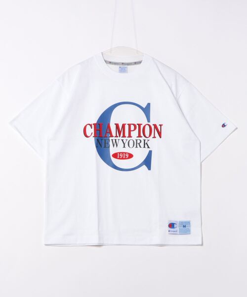 「Champion」 半袖Tシャツ M ブラック メンズ