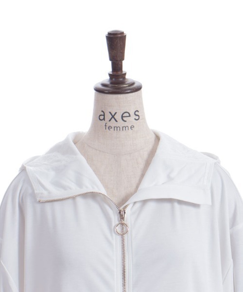 axes femme（アクシーズ ファム） パーカー UVカットジップパーカー
