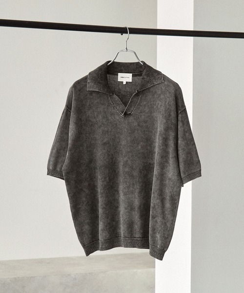 「EMMA CLOTHES」 半袖ポロシャツ M ライトカーキ メンズ