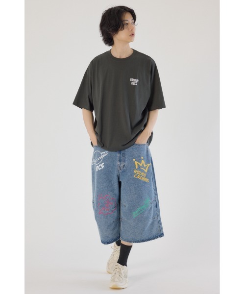 ス*卍様 RODEO CROWNS ペイント ラクガキ メンズ デニム RODEO CROWNS WIDE BOWL | rakugaki デニムパンツ (その他デニム