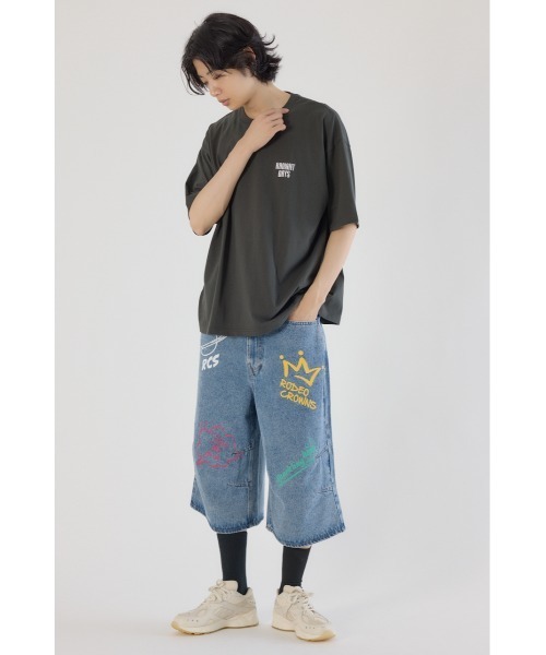 ロデオクラウンズ　rakugaki デニムパンツ　M ロデオクラウンズ rakugaki デニムパンツ - メルカリ