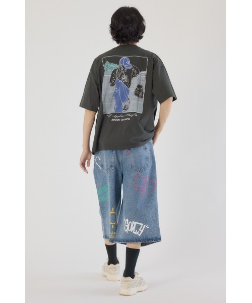 ス*卍様 RODEO CROWNS ペイント ラクガキ メンズ デニム RODEO CROWNS WIDE BOWL | RODEASY SKINNY DENIM (スキニー
