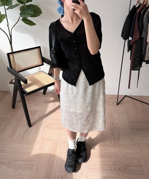 マチャット machatt SHEER JACQUARD SKIRT スカート マチャット machatt SHEER JACQUARD SKIRT スカート