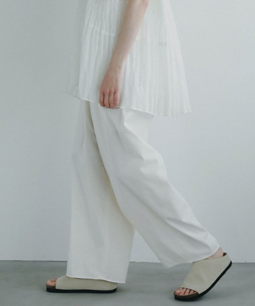 ETRE TOKYO（エトレトウキョウ） パンツ フロントラップシャンブル