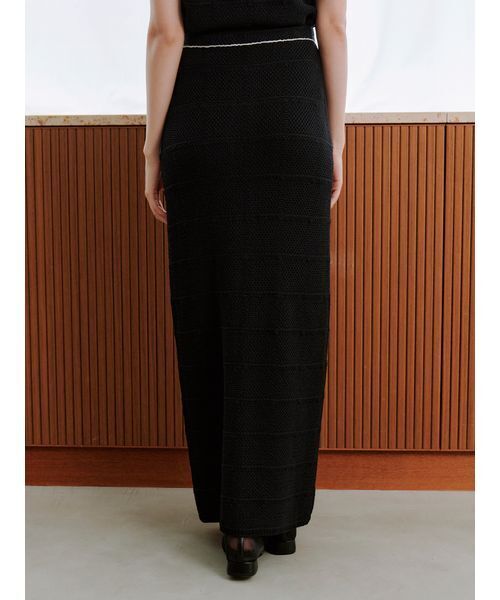 SNIDEL スカート Sustainableストラクチャーニットスカート : ZOZOTOWN  