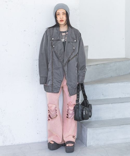ジーナシス　ライダースジャケット JEANASIS（ジーナシス）の「カコウBIGライダース（）」 - WEAR