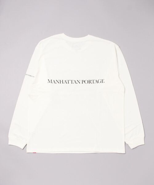 「Manhattan Portage」 長袖Tシャツ MEDIUM ホワイト メンズ