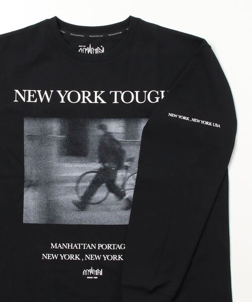 「Manhattan Portage」 長袖Tシャツ MEDIUM ホワイト メンズ