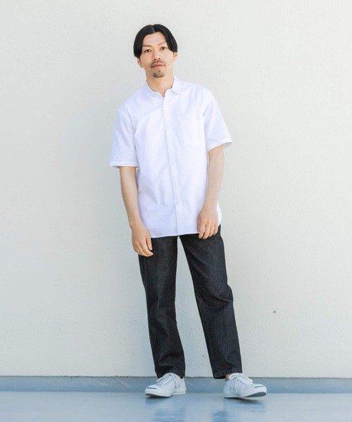 「URBAN RESEARCH ROSSO MEN」 半袖シャツ X-LARGE ネイビー メンズ_画像5