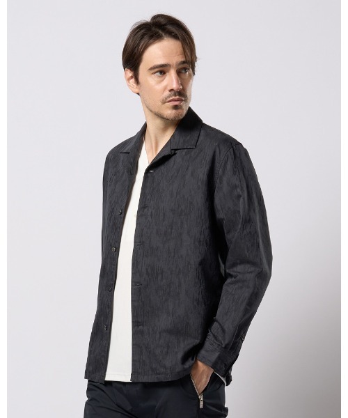 wjk シャツ jacquard open collar shirt メンズ : ZOZOTOWN Yahoo!店