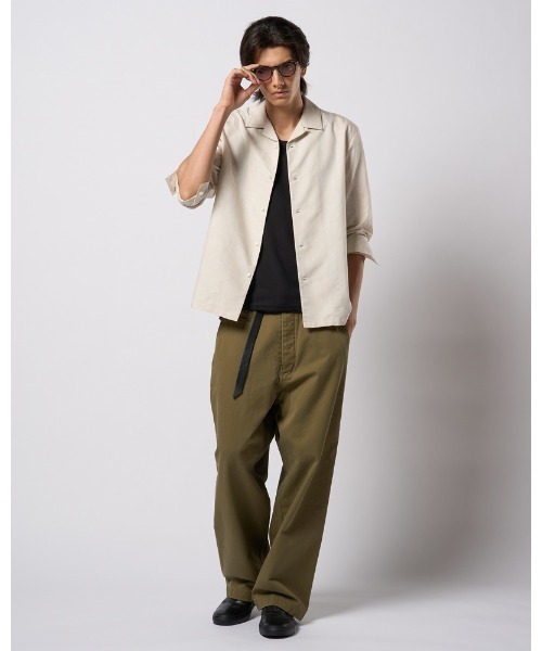 wjk シャツ jacquard open collar shirt メンズ : ZOZOTOWN Yahoo!店